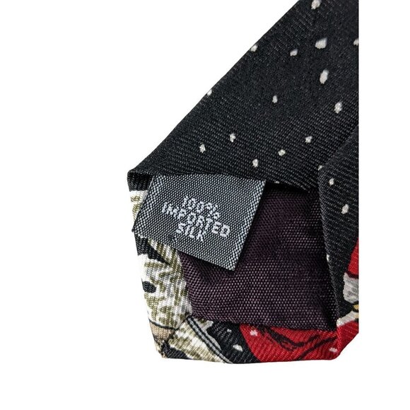 Basics By Croft & Barrow Christmas Santa Claus Golfing Novelty Silk Necktie - Picture 6 of 7